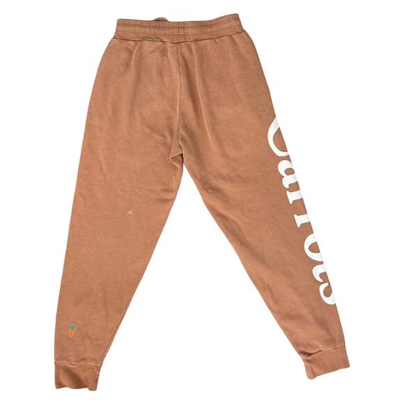 Carrots Anwar x Crocs Brown Logo Embroidered Sweatpants Joggers size S - Picture 6 of 12